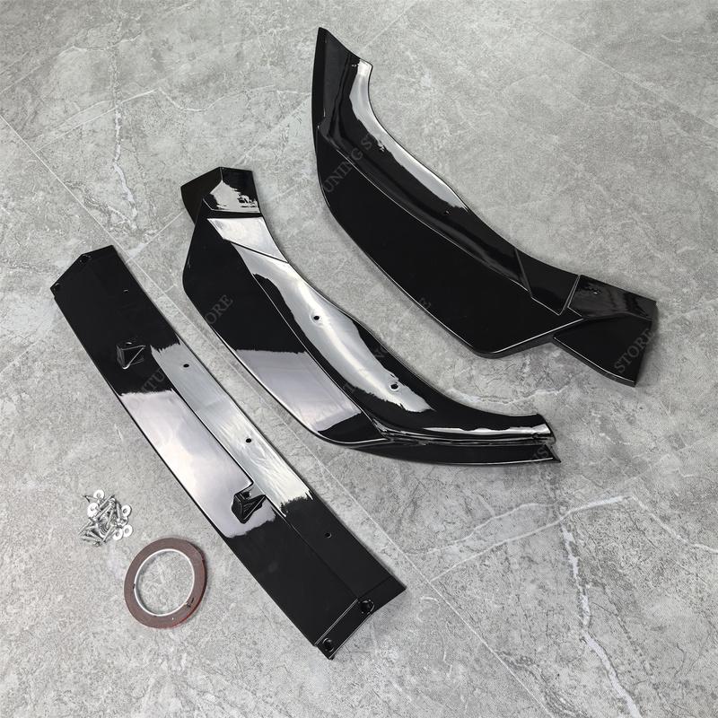 MT Style Front Bumper Splitter Lip Spoiler Diffuser For BMW X3 G01 X4 G02 iX3 G08 M Sport M40i M40d 2021-2024 Bodykits Tuning