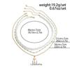 SHIXIN 3Pcs/Set Punk Imitation Pearl Chain Jesus Cross Pendant Necklace for Women Hip Hop Layered Chain New Fashion Jewelry 2026