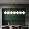 Nordic White Glass Ball Chandelier for Living and Dining Rooms