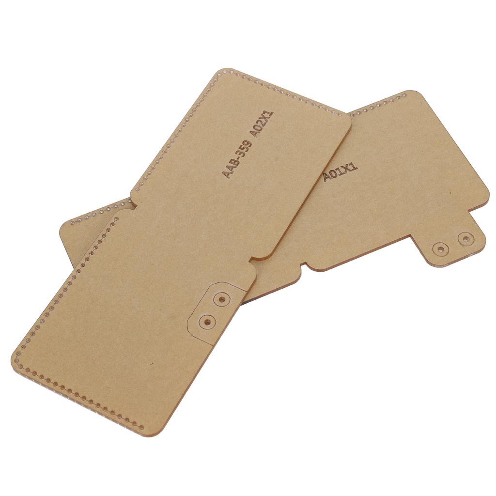 2Pcs Acrylic Card Template Clear Transparent Leather HandMade Craft DIY Tool AAB359