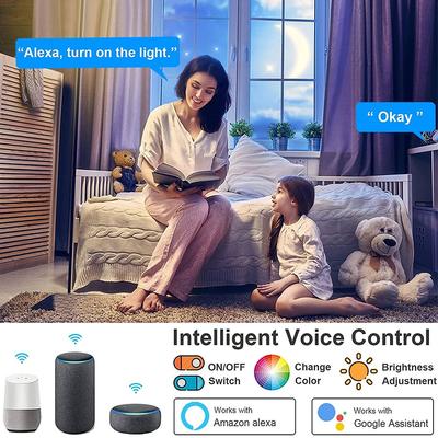 Умный потолочный светодиодный светильник Tuya Smart WiFi BLE AC 220В 24Вт RGBCW Круглая потолочная лампа Внутреннее освещение Приложение Alexa Google Home Голосовое управление