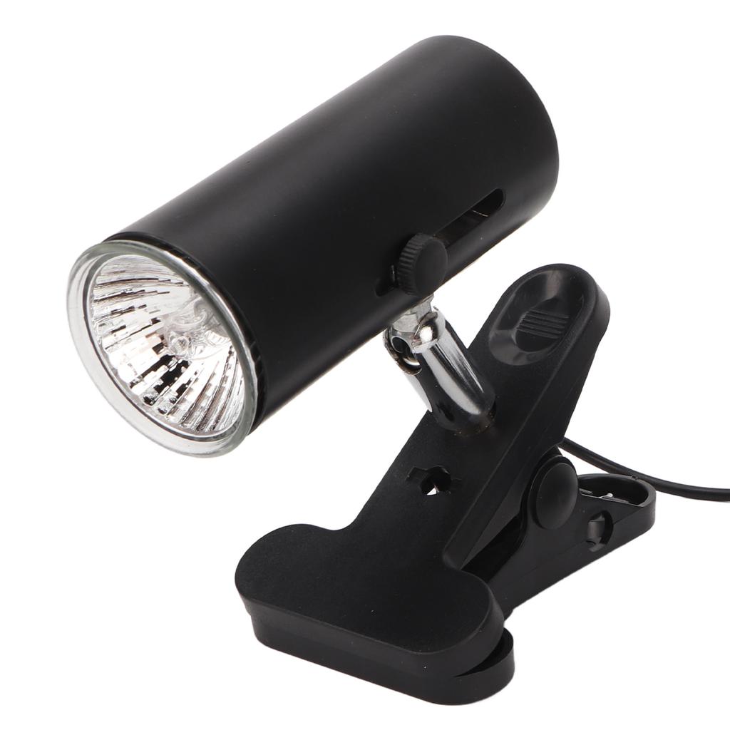 UVA UVB Reptile Light Bulb 50W Full Spectrum Sun Lamp Sunbathe Heat Lamp with Clamp for Amphibians