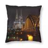 Cologne Cathedral Koln Dom Square Pillowcase Polyester Linen Velvet Pattern Zip Decorative Throw Pillow Case Car Cushion Cover