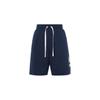 Solid Color Drawstring Shorts With Logo Men Bottoms Blue DX0503-410