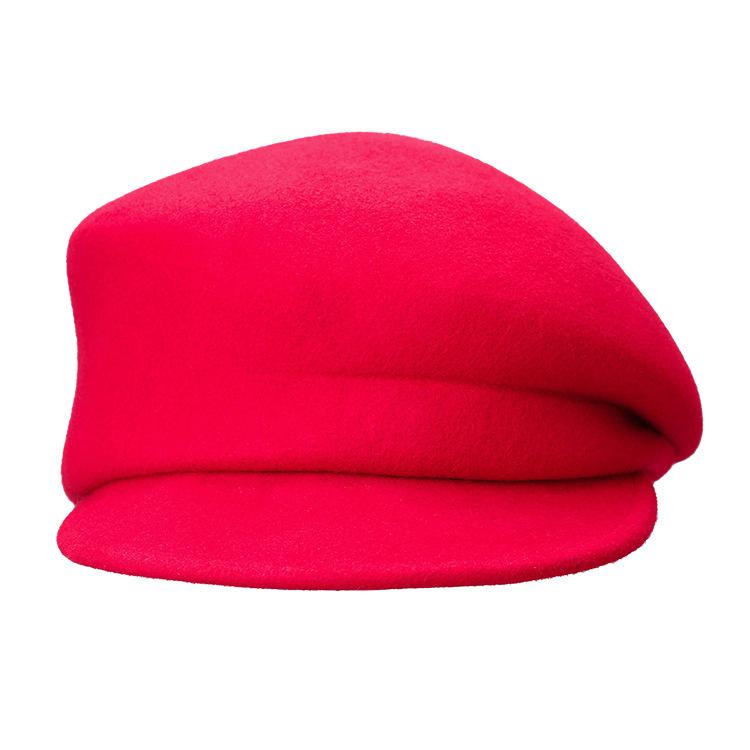 2021 японская и корейская 100% австралийская шерсть, белая шляпа-клош, нерегулярная кепка газетчика, женские шикарные береты, женские фетровые шляпы Fedora