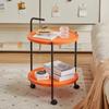 Sofa Small Round Table Balcony Light Luxury Round Small Apartment Side Table Nordic Coffee Table Movable Dining Car Trolley