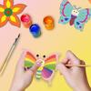 8pcs Various Sizes Shapes Wooden Cutouts - Butterflies & Flowers Ornaments To Paint, 9 Styles DIY Blank for Home Crafts Hanging Decorations