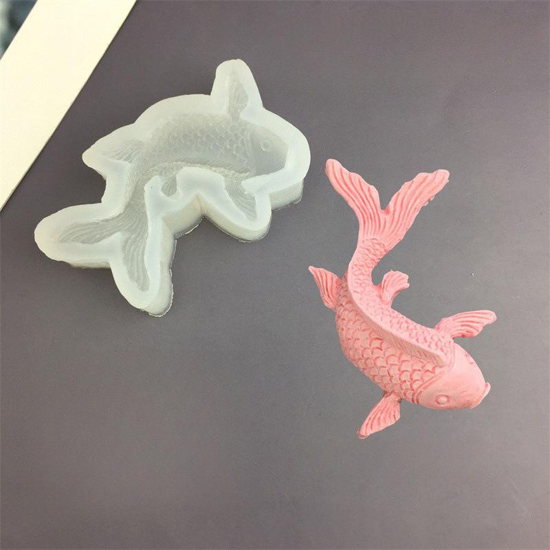 Силиконовая форма для торта, шоколада, желе в виде лобстера и рыбок кои, ручной работы, для сахарной мастики, для батончиков, конфет, кухонная бытовая форма для выпечки, инструменты для торта