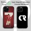 Футбольный чехол C-CR7 R-RonaldoS-S для iPhone 16e, 16, 15, 14, 13, 12, 11, Plus, Pro, Max, Mini с магнитной беспроводной зарядкой MagSafe