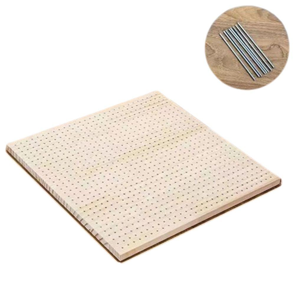 Square Crochet Blocking Boards Wooden Knitting Board Pottery Clay Base Plug Board Needlework