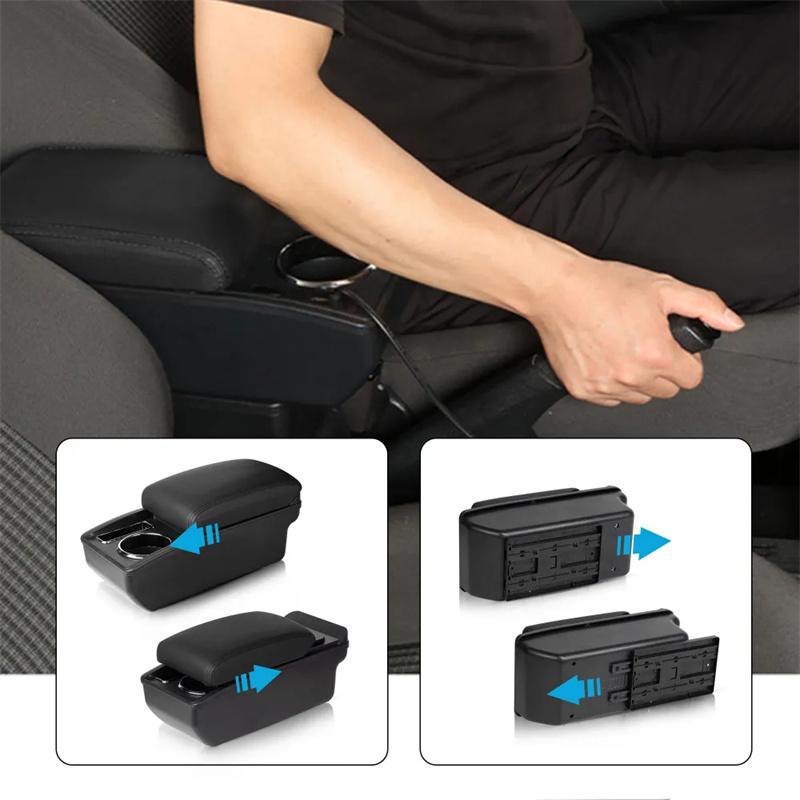 Универсальный автомобильный подлокотник Универсальная модель подлокотника Автомобильные аксессуары Ящик для хранения Модификация Модернизированные детали Увеличить Снять усталость