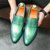 Элегантные официальные туфли для мужчин, большой размер 47, зеленые, фиолетовые, роскошные кожаные повседневные туфли, свадебные мужские модные оксфорды, лоферы