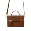 New Brown Flap Crossbody Bags Versatile PU Leather Women's Shoulder Bags Fashion Female Handheld Small Square Handbags