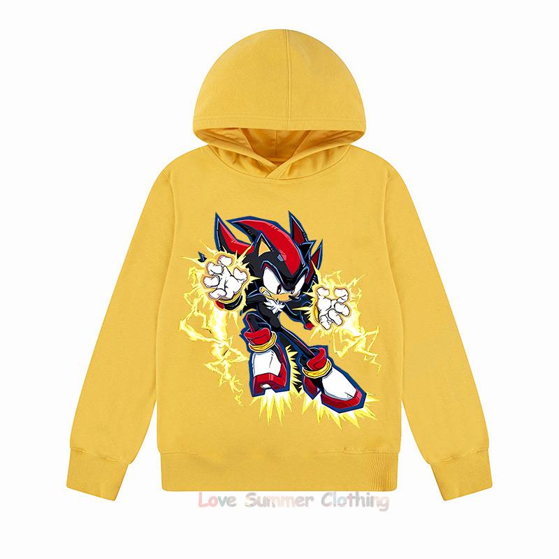 Худи Shadow Casual для мальчиков 4-14 лет, толстовка для подростков, графический принт ежа HD, пуловер для мальчиков, унисекс, осеннее худи для девочек, полиэстер