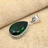 Ослепительный хром-диопсид драгоценный камень ручной работы из стерлингового серебра 925 пробы ювелирный кулон для женщин