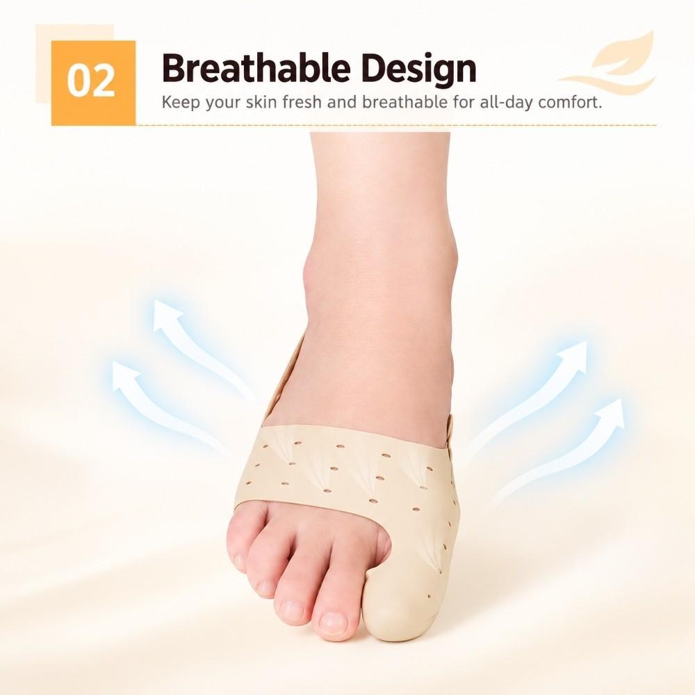 Breathable Design Toe Sleeves Corrector Thin Lightweight Big Toe Corrector Day Wear