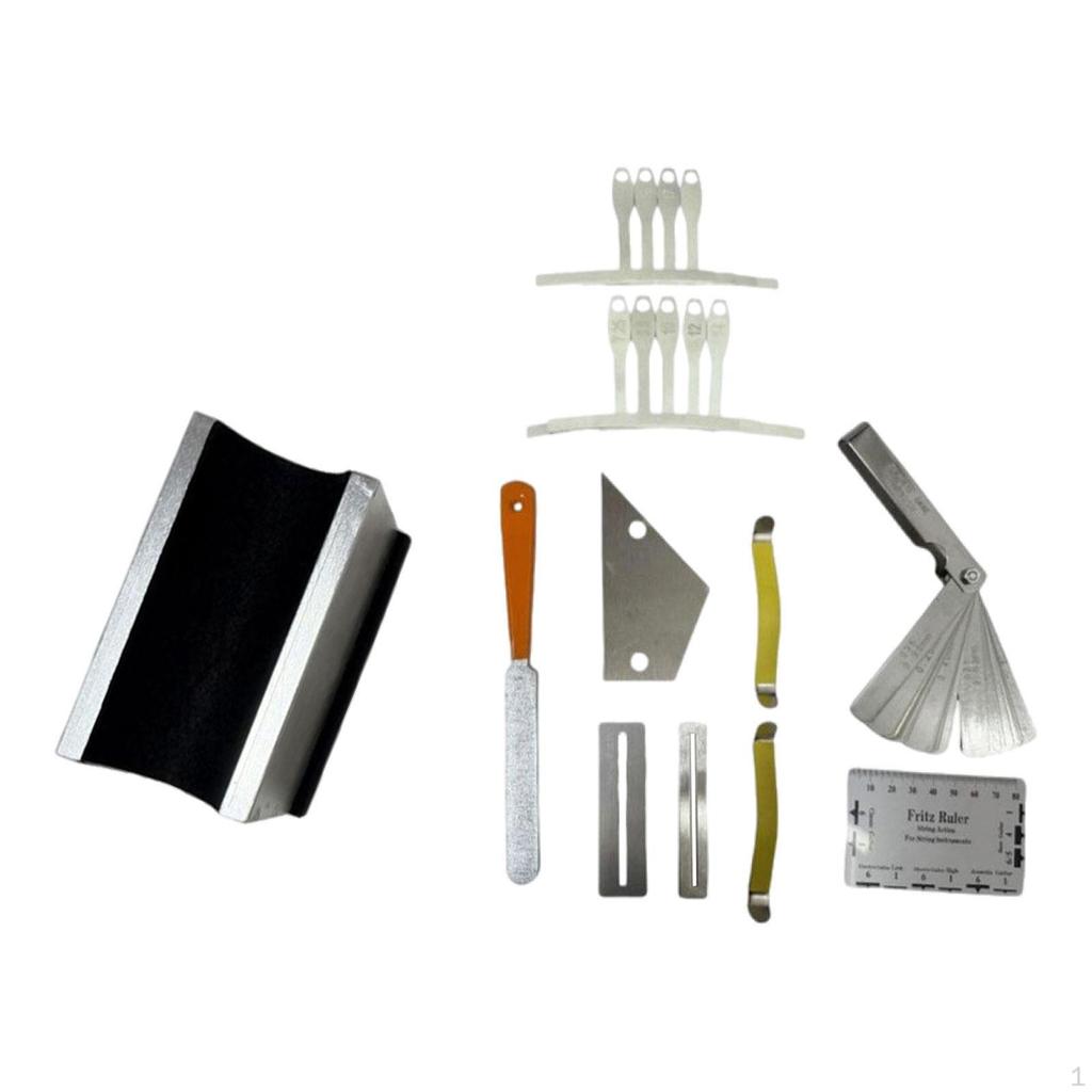 Electric Guitar Care Kit with Fretboard Polishing Tools And Neck Rest