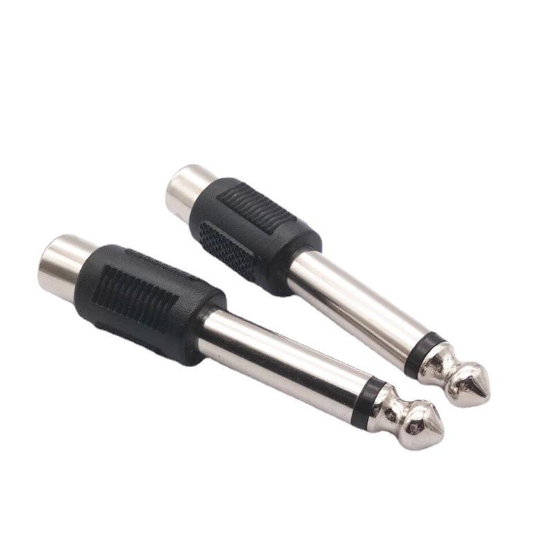 6.35mm Male to RCA Female Audio Adapter Plug for Mono Mixer