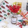 10Pcs Red Berries Stems Red Berry Artificia Flowers  Craft Holiday Decor