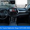 Аксессуары Для Toyota Highlander Kluger XU70    Рамка Навигации На Центральную Консоль, Декоративная Накладка На Вентиляционное Отверстие Из Углеродного Волокна