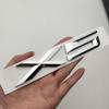 3D ABS Chrome логотип X3 X5 X6 GT эмблема автомобиля значок наклейка на багажник для X5 E70 E53 F15 G05 X3 X5 X6 GT Stikcer аксессуары