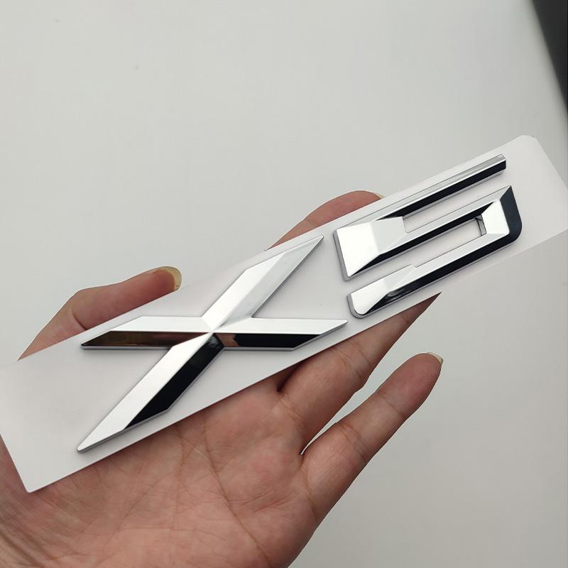 3D ABS Chrome логотип X3 X5 X6 GT эмблема автомобиля значок наклейка на багажник для X5 E70 E53 F15 G05 X3 X5 X6 GT Stikcer аксессуары