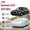 Для Genesis G70 2019-2024 Защита от непогоды Полная 190T Автомобильные чехлы Снегозащитный козырек Пылезащитный чехол Внешние аксессуары для автомобиля