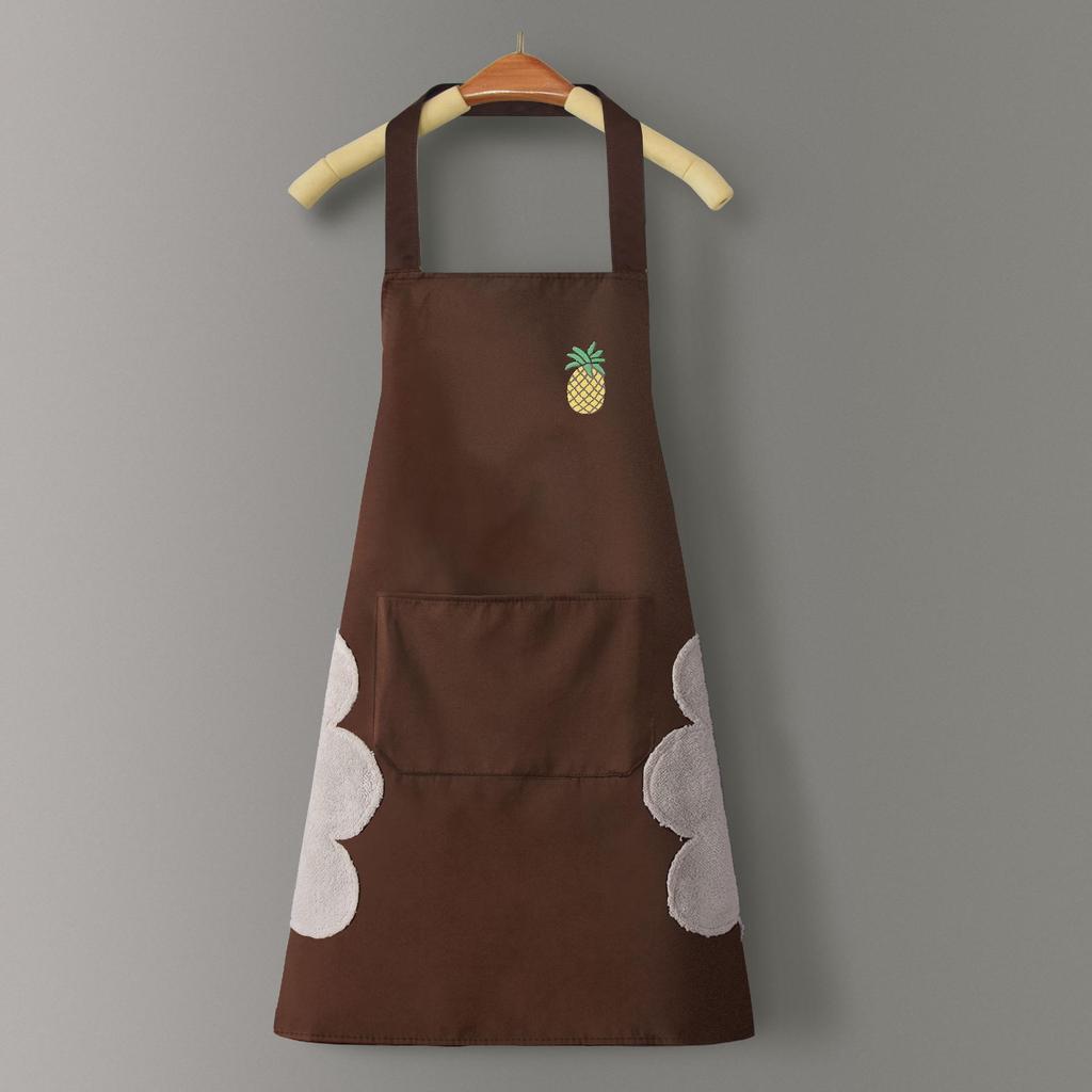 Women's Waterproof PVC Apron with Cooking Sleeves - Oil-Proof, Customizable, Half-Length Waist Design