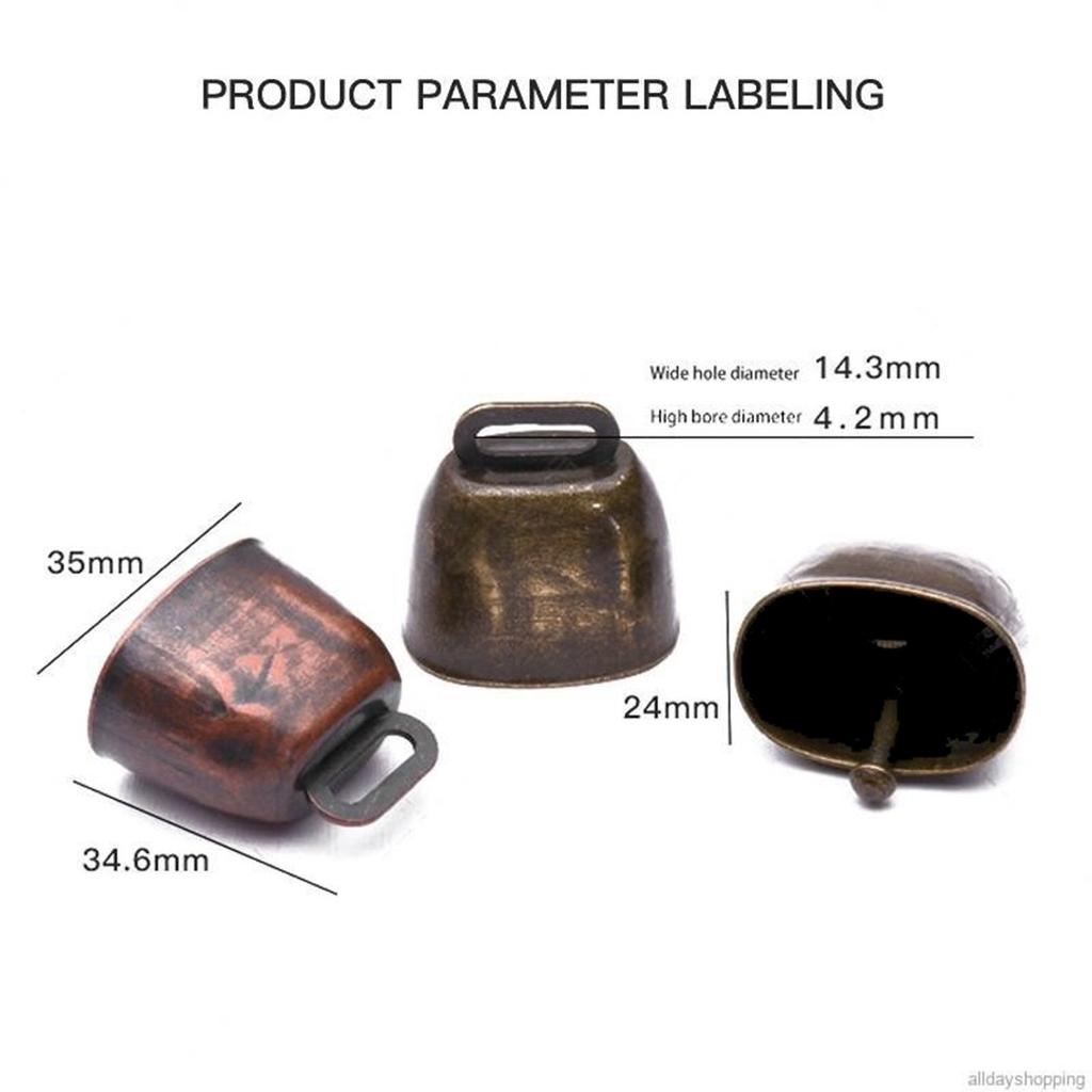 1pc Grazing Bell Cow Horse Sheep Grazing Copper Bells Farm Copper Loud Crisp Ring Farm Animal Supplies Iron Bell