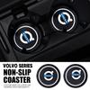 2Pcs Silicone Car Coaster Water Cup Slot Mat Anti-slip Pad For Volvo XC90 V90 V60 XC60 V40 S80 S60 S90 C40 XC40 V70 XC70