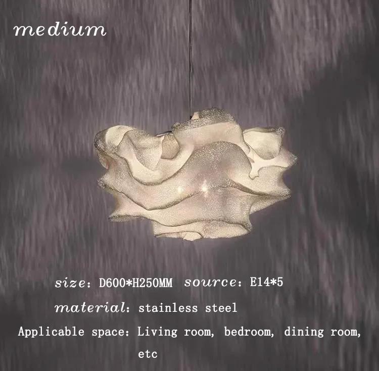 Современная минималистская креативная люстра для спальни Nordic Light Luxury Showroom Firefly Star Decoration Stainless Steel Fixtures