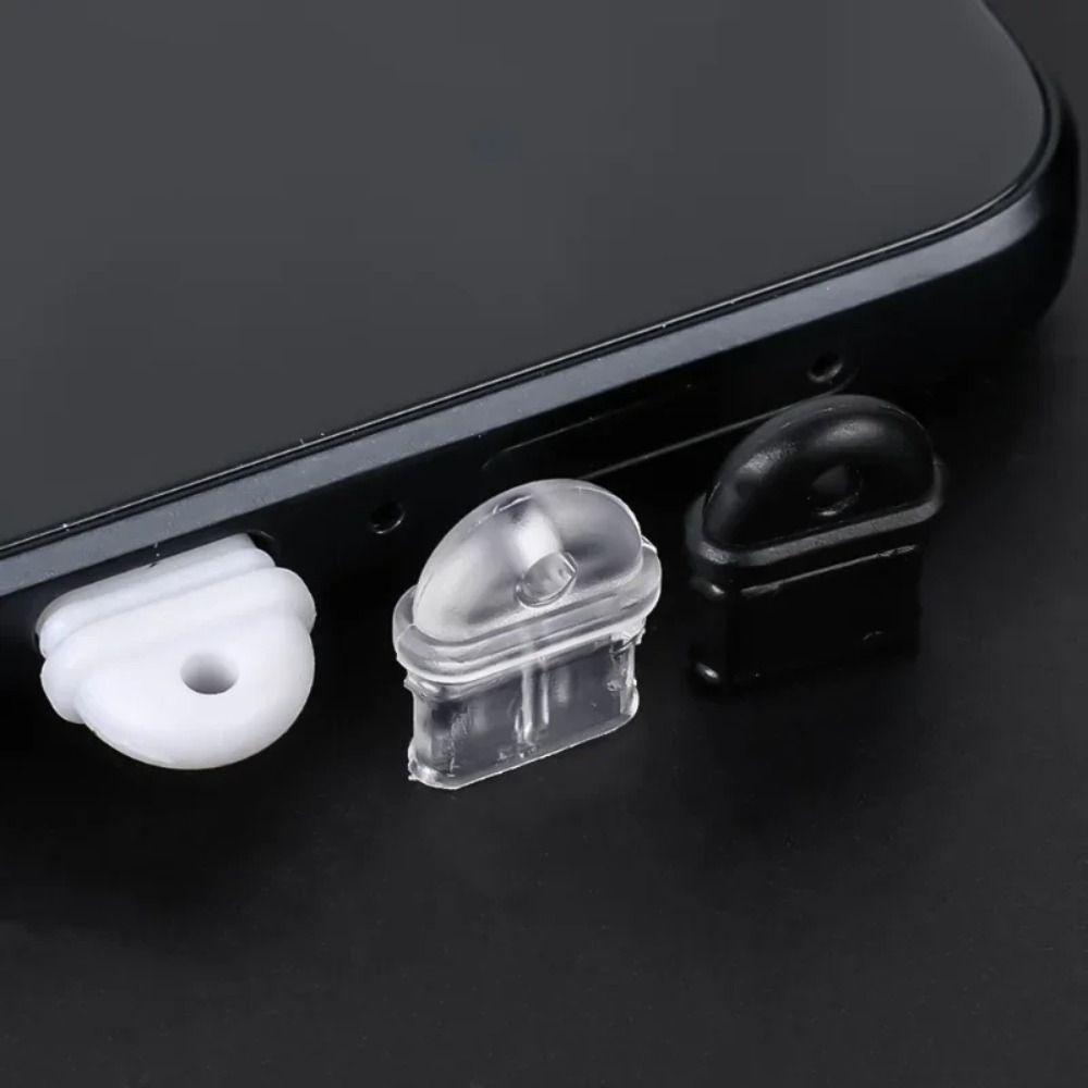 10pcs DIY Widgets Anti-lost Dust Plug Waterproof Charging Port Protector Type C Mobile Phone
