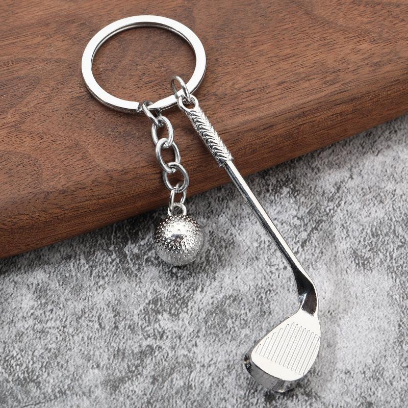Golf Keychain Pendant Gift Golf Creative European and American Metal Pendant Crafts