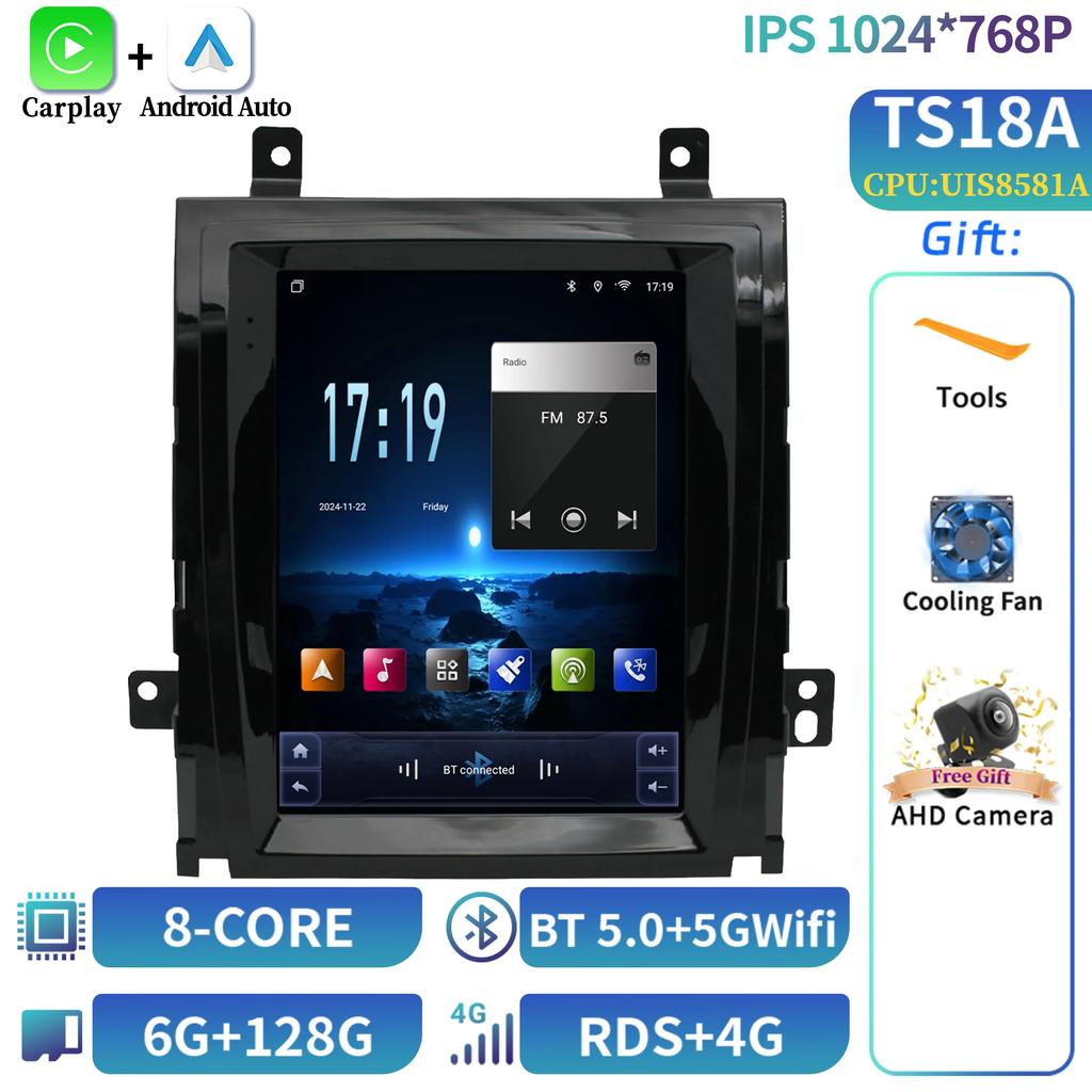 9.7“ For Cadillac Escalade GMT900 3 2006-2014 SLS 2007-2012 Car Radio Carplay Multimedia Player Bluetooth Intelligent Android 14