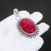Ruby Gemstone Handmade 925 Sterling Silver Jewelry Pendant Designer Pendant Jewelry Ruby Gemstone Pendant For Gift