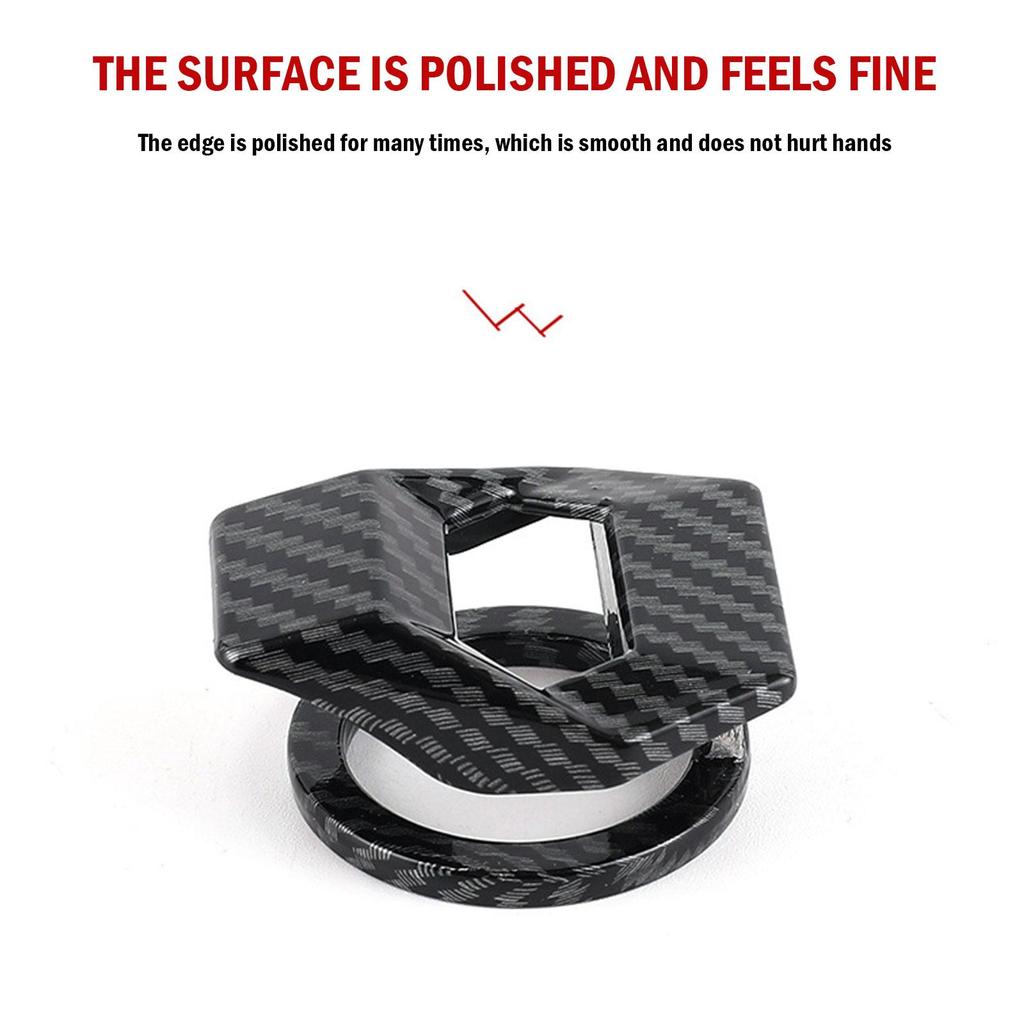 Car Interior One-Key Start Ignition Engine Stop Push Switch Button Protective Cover Sticky Cover Car Interior Decoration