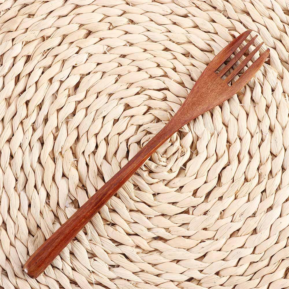 Kitchen Salad Wood Cooking Japanese Style Eco-friendly Cutlery Dinnerware Tableware Wooden Forks