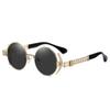Fashion Round Hip Hop Steampunk Sunglasses Men's Metal Outdoor Sports Driving Sunshade Non-polarized Glasses