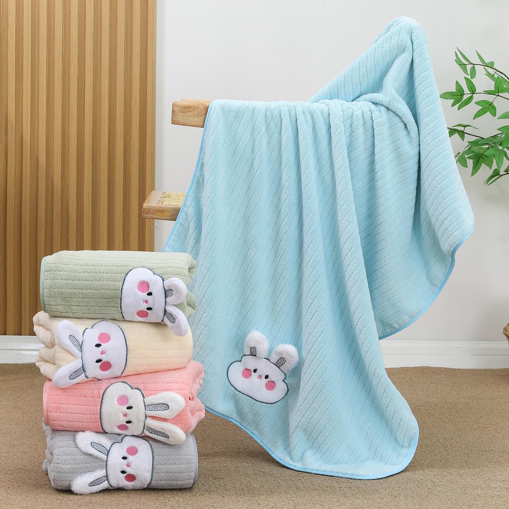 Cartoon Rabbit Towel Quick-Drying Absorbent Bath Towel