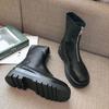 Элегантные туфли на среднем каблуке Тренд 2025 Женские короткие туфли Новинка Ботильоны для женщин по акции Высокое качество Модные зимние ботильоны