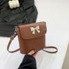 Fashion Korean Style Gentle Bow Small Bag for Women Spring New Crossbody Bag Bucket Bag for Women