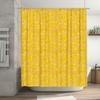 Yellow Rectangular Pattern Shower Curtain Waterproof Bathroom Decor For Home Decoration (Set 36)
