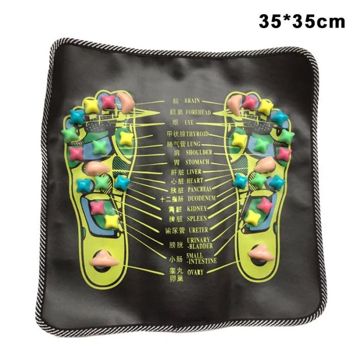 Foot Massage Mat Road Health Foot Point Diagram Plastic Stone Acupressure Relax Stand Press