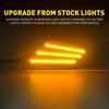 LED Front Fender Side Marker Bumper Signal Lights For 97-06 Jeep Wrangler TJ EOA