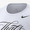 Nike Мужская белая свободная футболка с круглым вырезом и принтом букв HQ2113-100