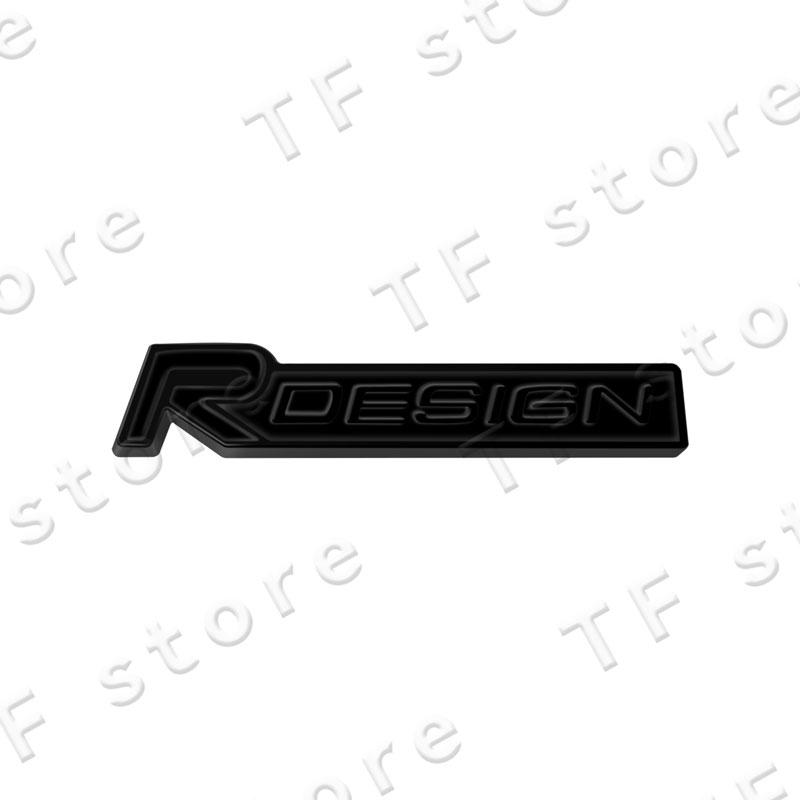 R Design Logo Car Front Grille Emblem Sticker For Volvo XC60 XC40 XC90 S40 S60 C30 V60 Car Side Fender Rear Trunk Badge Decor