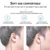 3.5mm Single Side Earbud Headsets Retractable Wired Headset No Microphone Mono Earplugs Wired Headset USB C Single Headphones