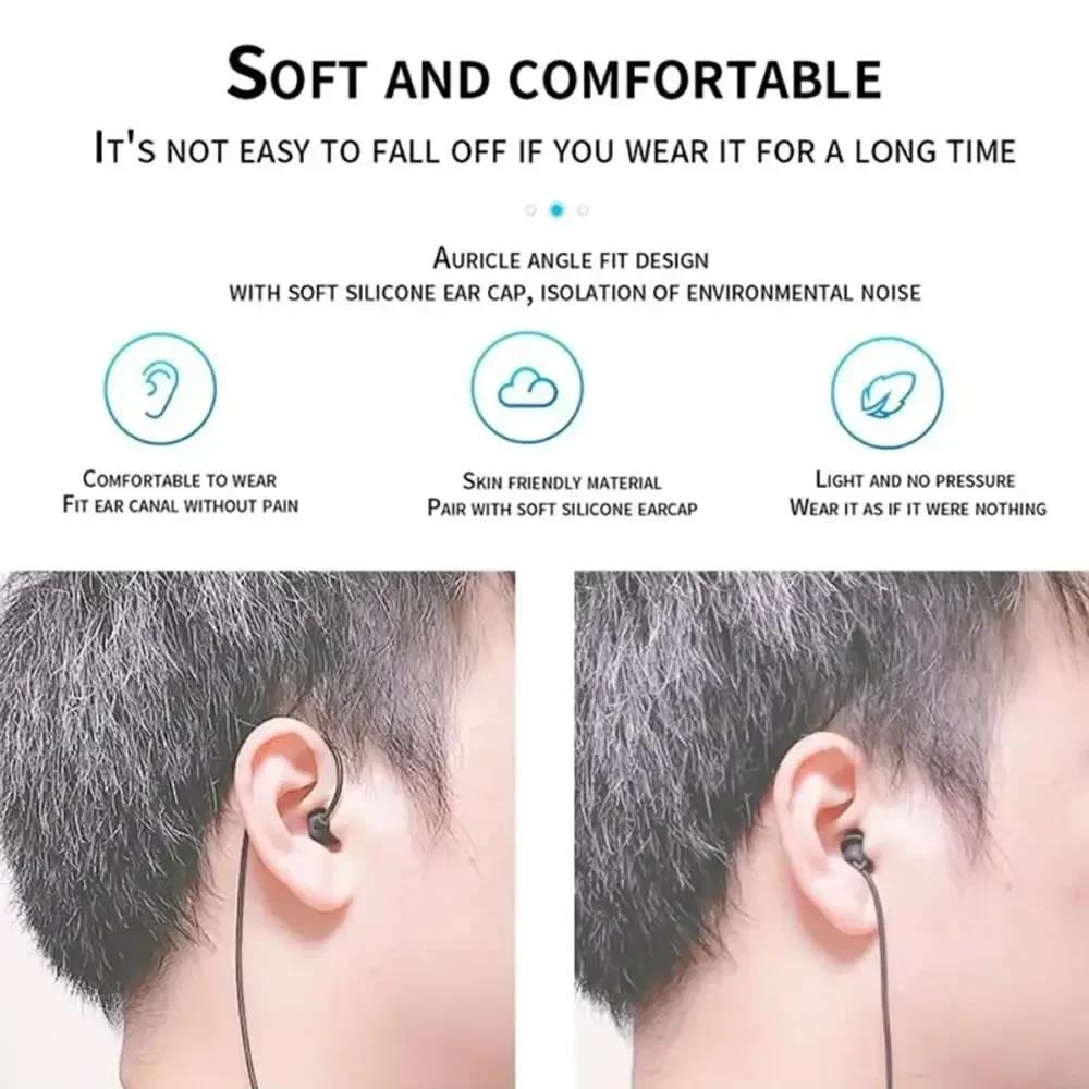 3.5mm Single Side Earbud Headsets Retractable Wired Headset No Microphone Mono Earplugs Wired Headset USB C Single Headphones