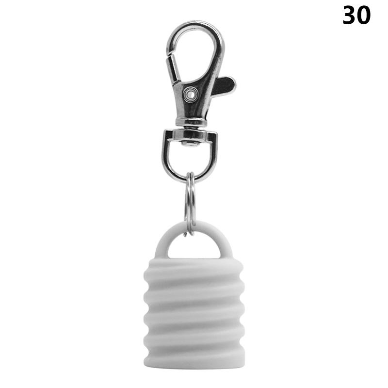 Practical Silicone Keychain Cap lip gloss accessories Portable Durable Holder Keychain Compatible For Lipstick Storage Cap