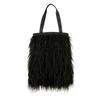 1196 Пушистая вертикальная сумка-тоут из искусственного меха Moquette EU Tall Moket A [Rootote] (черный)